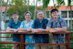 Family:  Melissa with Andrew, Doug, and Cameron